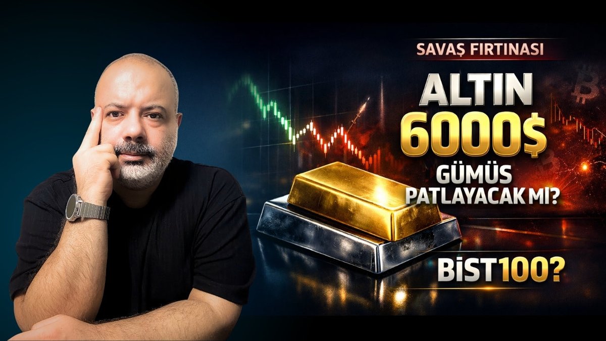 i_durann's tweet photo. 🚨 Savaş başladı: piyasa artık risk modunda.

Altın için 6000$ senaryosu masada mı? Gümüş patlar mı? BTC &amp; BIST’te kritik eşikleri ve net seviyeleri konuştuk 👇

🎥 https://t.co/ihFIgmfqEt

#Altın #Gümüş #Bitcoin #BIST100 #Jeopolitik #TeknikAnaliz #Piyasalar #Yatırım https://t.co/vlf7lp7mJW