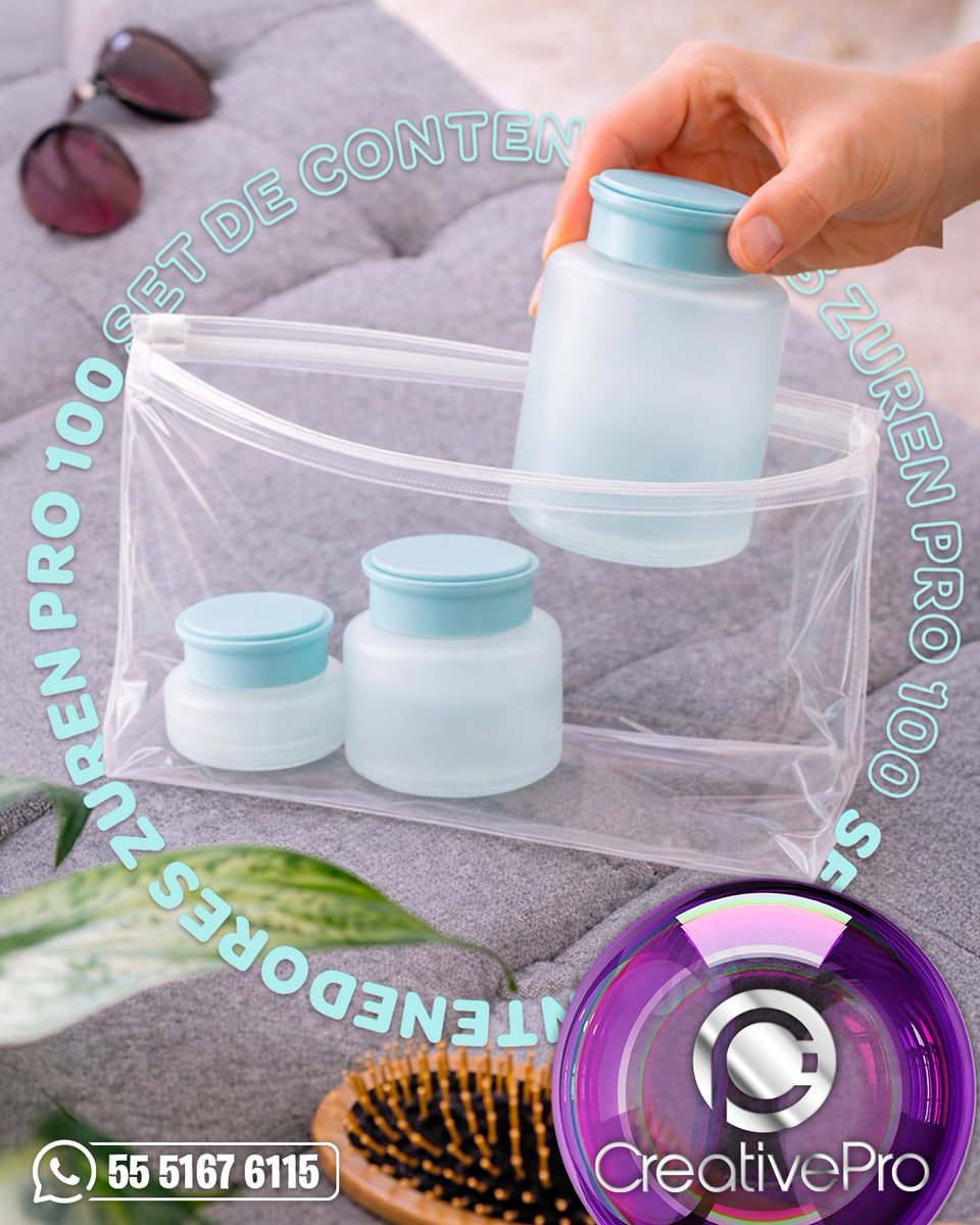 CreativePro15's tweet photo. ¡TUS ESENCIALES, SIEMPRE CONTIGO! 🧴✨ Compactos, resistentes y con cierre seguro para que tu única preocupación sea disfrutar el viaje. 🎒 Olvida los botes estorbosos y viaja ligero con el estilo que nos caracteriza. 📲 ¡Pide tu set personalizado! 🚀
#CreativePro #Personalizado https://t.co/Uve5IY0scp