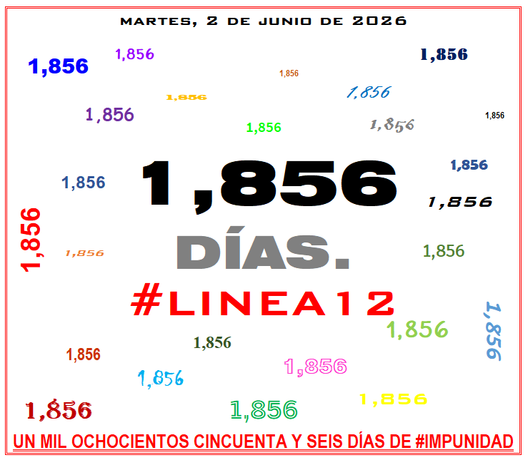 FOFORO99's tweet photo. ¿#QueTal durmieron @Claudiashein, @ManceraMiguelMX &amp; @m_ebrard❓🙄🤔

Recuerden que hoy SE CUMPLEN 1,856 DIAS de la #TRAGEDIA de la #Linea12 del @MetroCDMX donde MURIERON 26 PERSONAS.

@epigmenioibarra: ¿ME AYUDAS CON EL #PaseDeLista1al26❓🙄🤔

#Linea12NoSeOlvida
#IMPUNIDAD https://t.co/WMnSNFMfyM