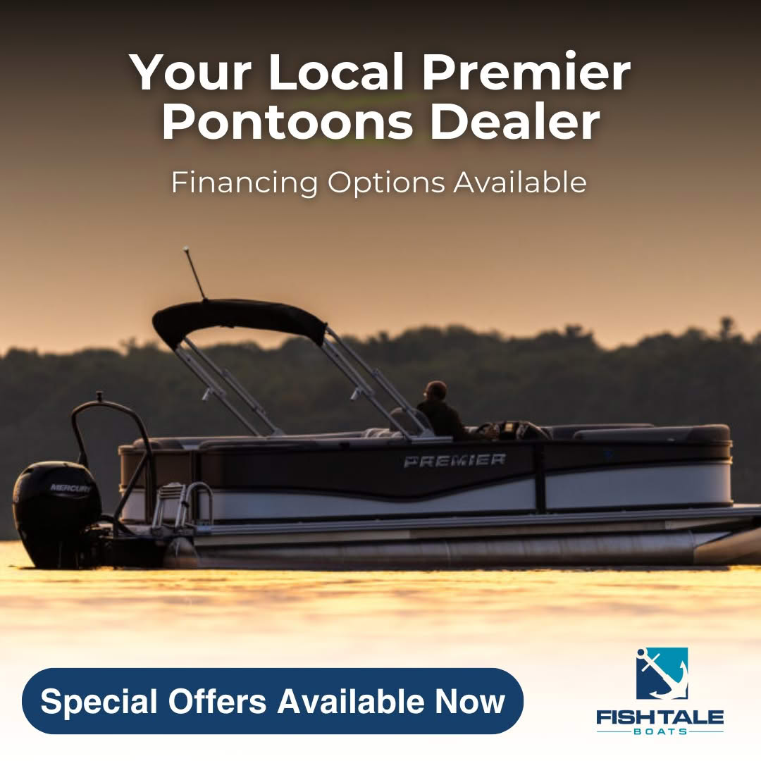 FishTaleSales's tweet photo. Sunsets hit different from a Premier Pontoon.
Let Fish Tale Boats help you get there with special offers and easy financing available now.
Your dream boat—and your best days on the water—are waiting. https://t.co/aSwp8BNxDs