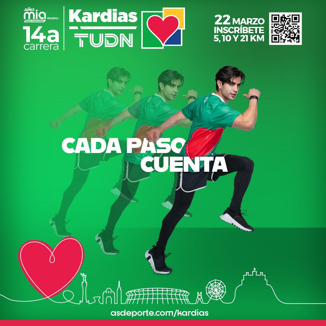 Corre con estilo. Corre con propósito. Corre con el corazón ❤️👕

La playera oficial de la 14ª Carrera Kardias TUDN está lista para acompañarte en 5K, 10K o 21K 🏃‍♂️🏃‍♀️

#TuAyudaLate | Inscríbete 👉 asdeporte.com/kardias
