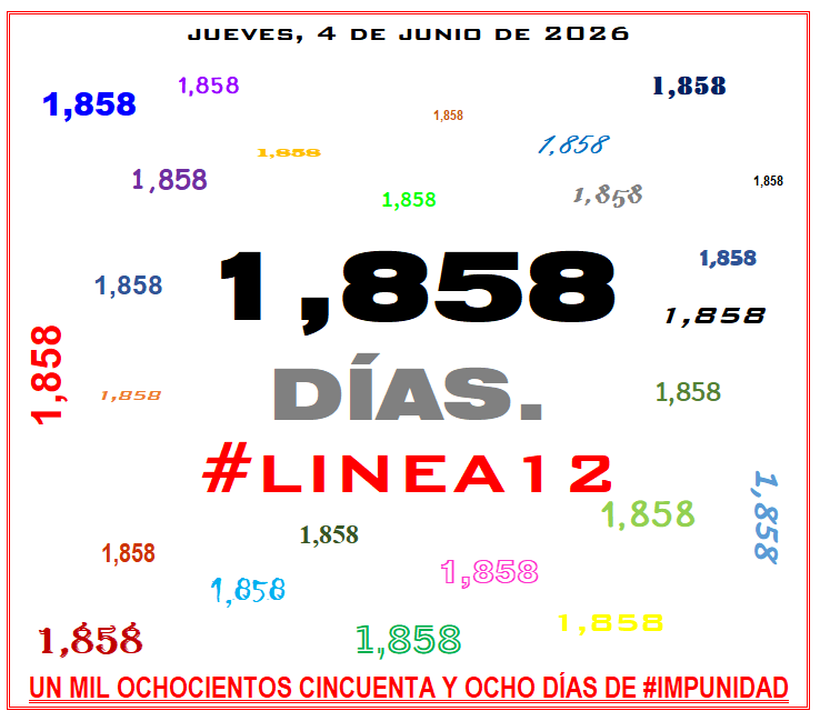 FOFORO99's tweet photo. ¿#QueTal durmieron @Claudiashein, @ManceraMiguelMX &amp; @m_ebrard❓🙄🤔

Recuerden que hoy SE CUMPLEN 1,858 DIAS de la #TRAGEDIA de la #Linea12 del @MetroCDMX donde MURIERON 26 PERSONAS.

@epigmenioibarra: ¿ME AYUDAS CON EL #PaseDeLista1al26❓🙄🤔

#Linea12NoSeOlvida
#IMPUNIDAD https://t.co/vcnkDWsmGf