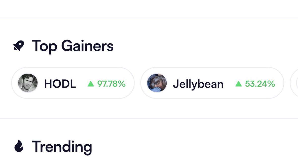Top gainer of the day. Iykyk $hodl
