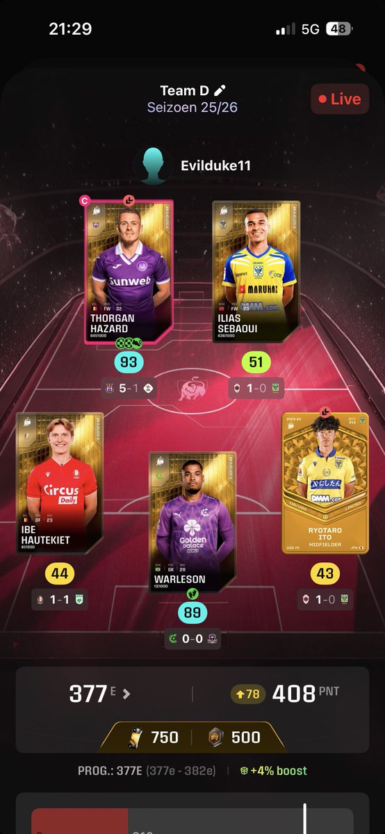 When you need an 83, for hot streak 3, from a goalie you don’t have much hope. Except when it’s warleson and he singelhanded won you hundreds of euro’s back when treshholds were a thing #Sorare