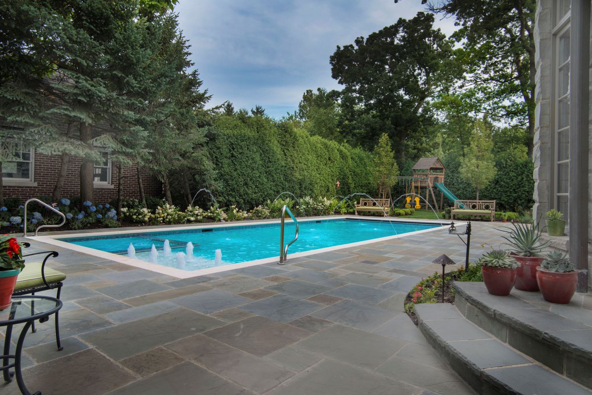Glencoe Pool #marketing #pools #digitalmarketing #landscapedesign #outdoorliving #pooldesigns #swimmingpools #ingroundpools #poolbuildershttps://www.houzz.com/hznb/projects/glencoe-pool-pj-vj~1281658