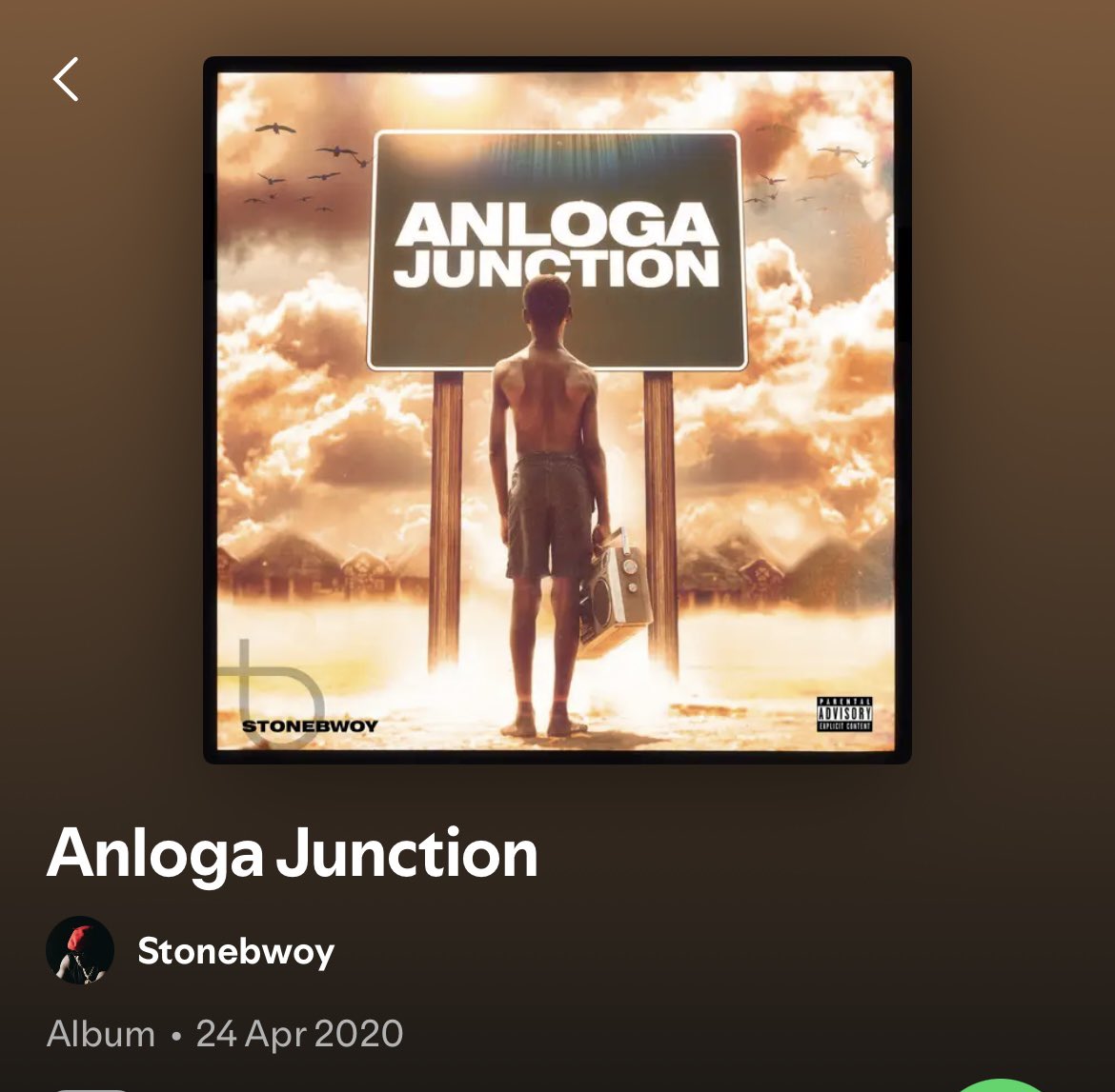 BhimVibez's tweet photo. #AnlogaJunction Album by Stonebwoy has surpassed 13 Million streams on Spotify
Keep Streaming ๐๐ฟ๐๐ฟ
https://t.co/qcJA6DvLJB
Whatโs your favorite off the ANLOGA JUNCTION Album?
#BhimVibez https://t.co/m0KI9vxA9e