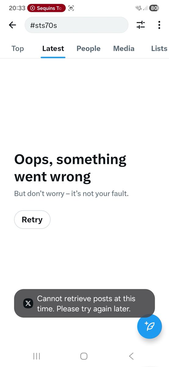 Thanks Twitter for making #sts70s even better 😠