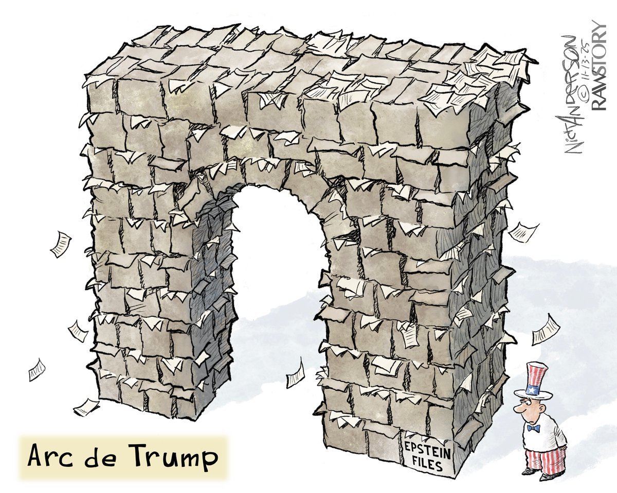 JenTusch's tweet photo. The arch wasn't a good enough distraction so Trump initiated Operation Epstein Fury.
#IranWar #SendBarron https://t.co/rjGt1hxNqW
