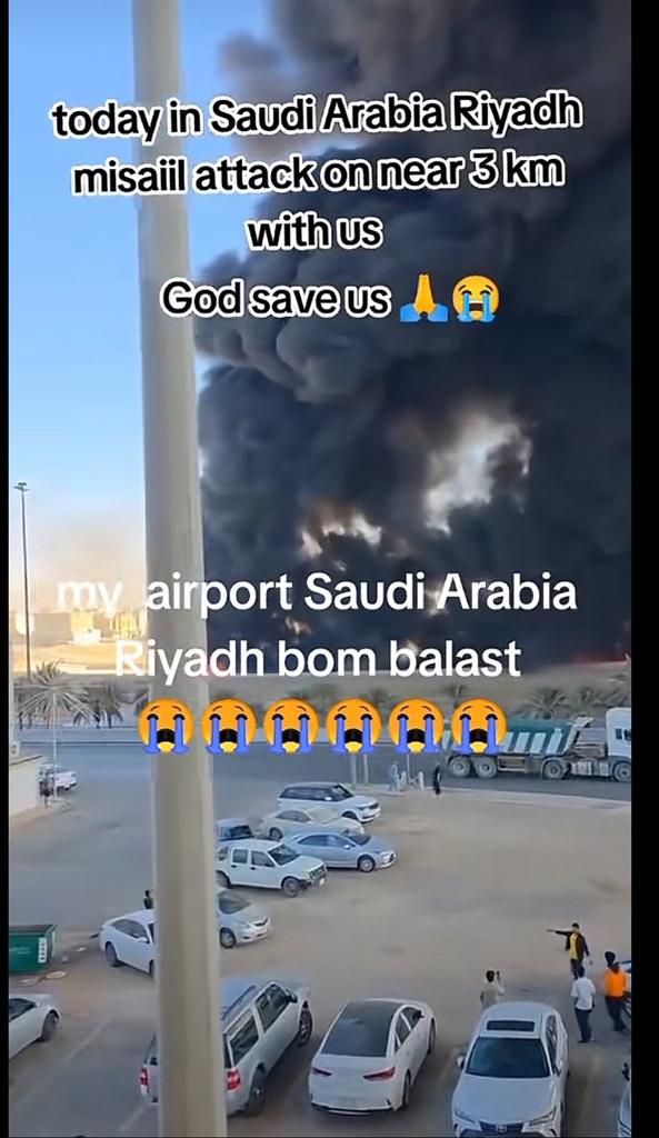 ksa_90x's tweet photo. مقيم بنقالي، ينشر صور اشاعات لحريق  على انها من اثار قصف صورايخ على السعوديه https://t.co/5RYPWKN9Fb