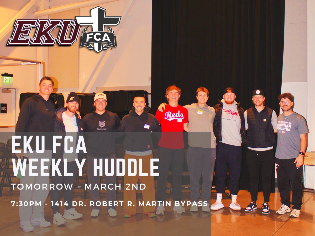 ekufca's tweet photo. See you tomorrow night!!! #GoBigE #ekufca #fcahuddle #fca https://t.co/VIAbiGDPzc