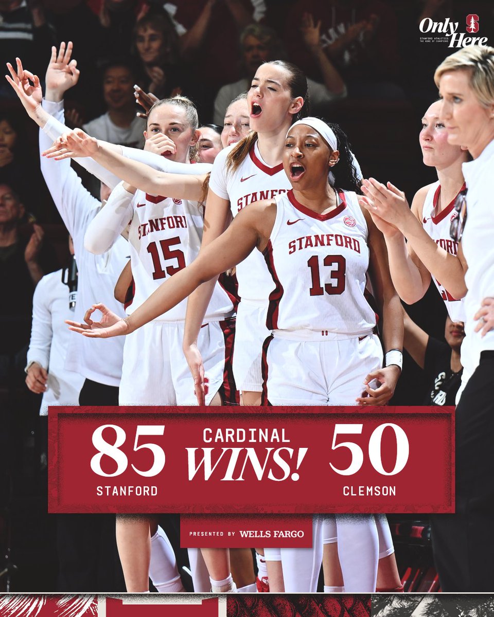 Senior Day DUB 🌲

#GoStanford | <a href="/WellsFargo/">Wells Fargo</a>