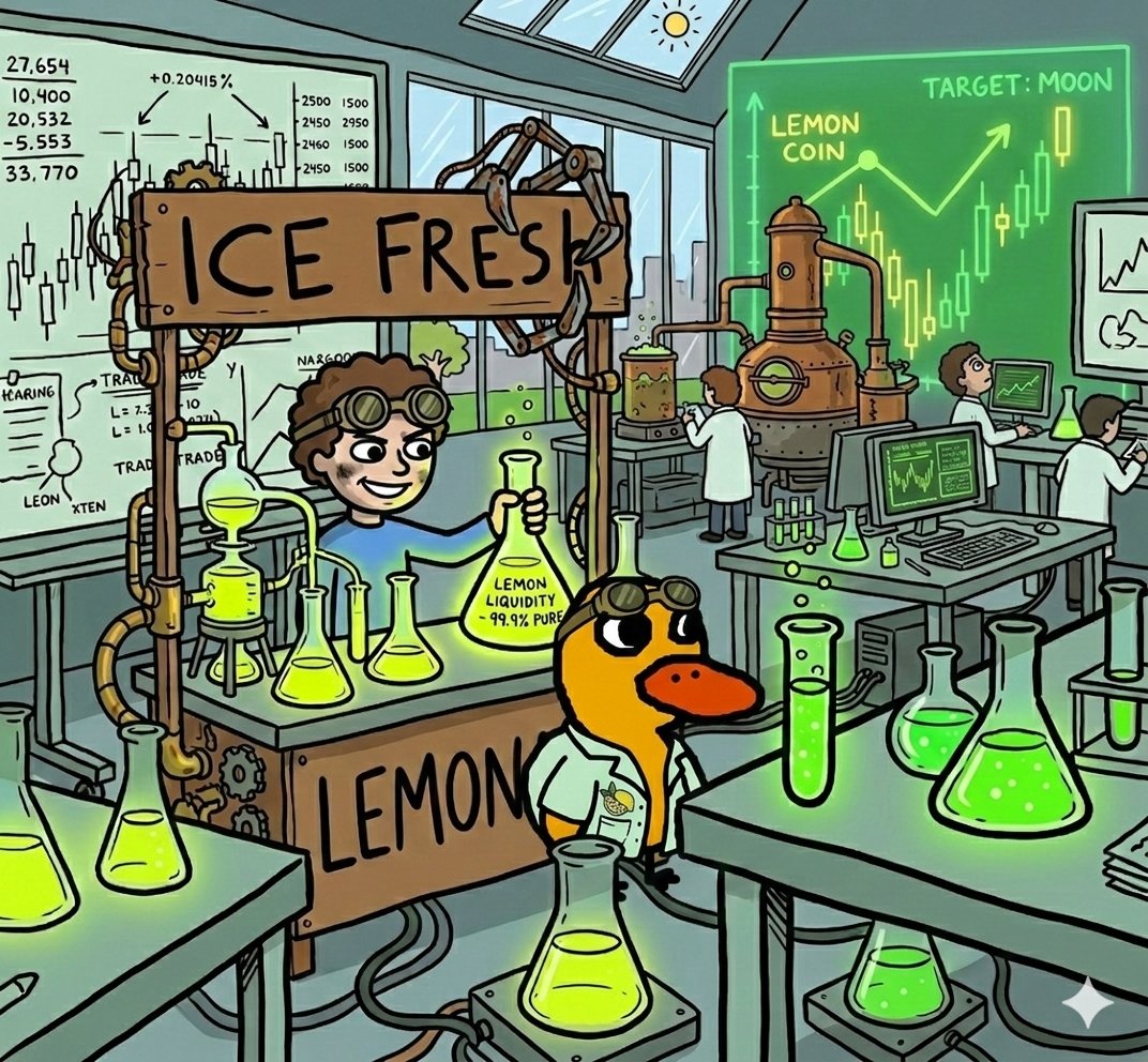 VLemonLiquidity's tweet photo. Everyone wants 100x.
Nobody wants to understand liquidity.
Most memes die from randomness.
We build with intention.

Charts. Psychology. Timing.
Not luck.
If you know, you know.

$DUCK 🧪🍋 https://t.co/mGg4sdlcvz
