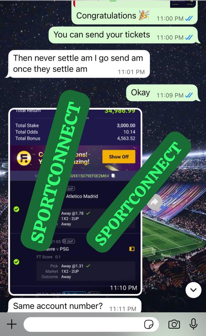 SportConnect7's tweet photo. Weekend on Sportconnect ✅🎉⚡️

How was your weekend?

Join through either of these two links

WHATSAPP👇🏼👇🏼👇🏼
https://t.co/C9UbTrNvrS

TELEGRAM👇🏼👇🏼👇🏼
https://t.co/568ninGfMJ

@All #fyp #Arsenal #BettingTips #betresponsibly #BetwayPremiership @BetLaneOfficial @Mrbankstips https://t.co/sEsaAtT3b6