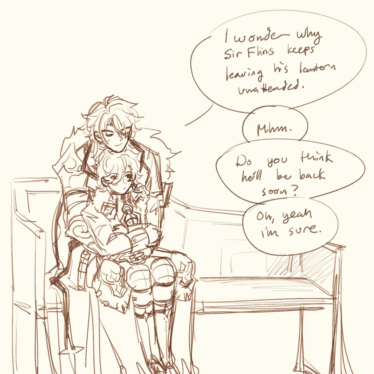 #varka #illuga (and #flins) a sketch im never gonna finish but close enough haha