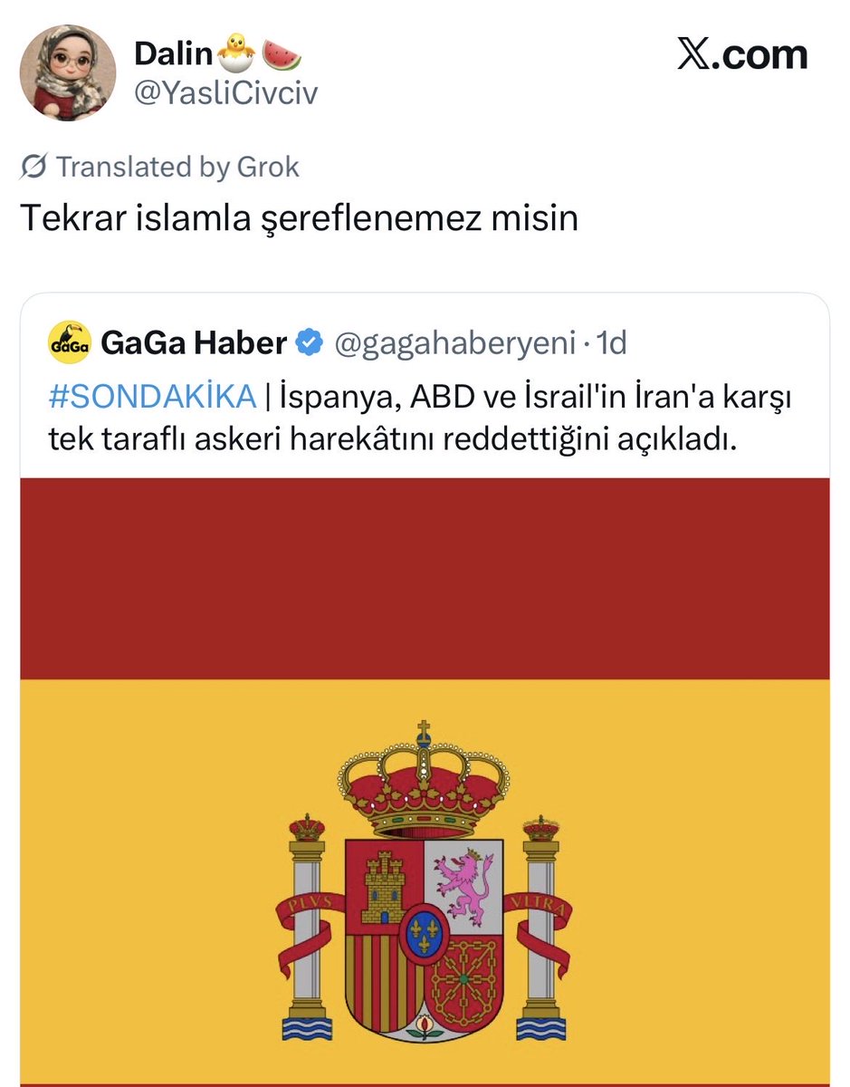 İslam’la şereflenseydi reddetmezdi.