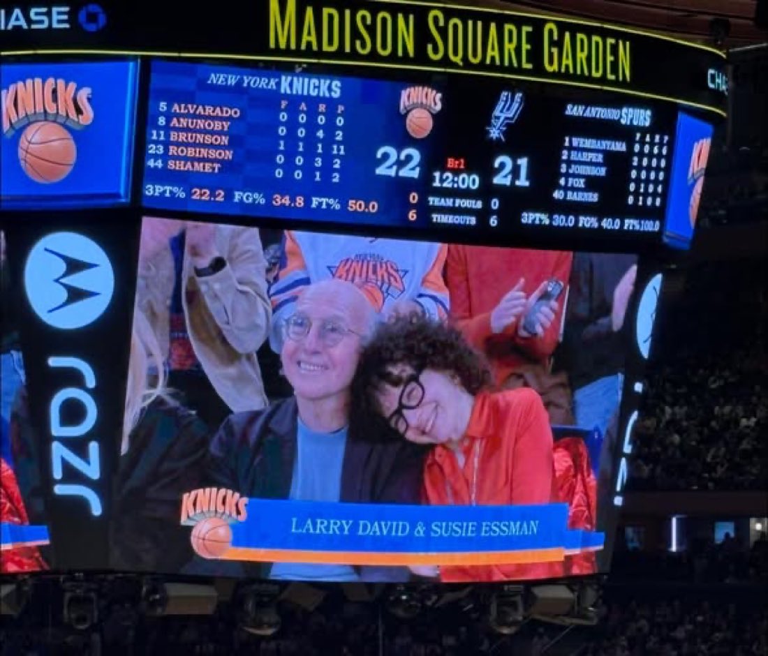 His fatwa gets lifted with the Ayatollah assassinated and Larry immediately attends a Knicks game at the Garden