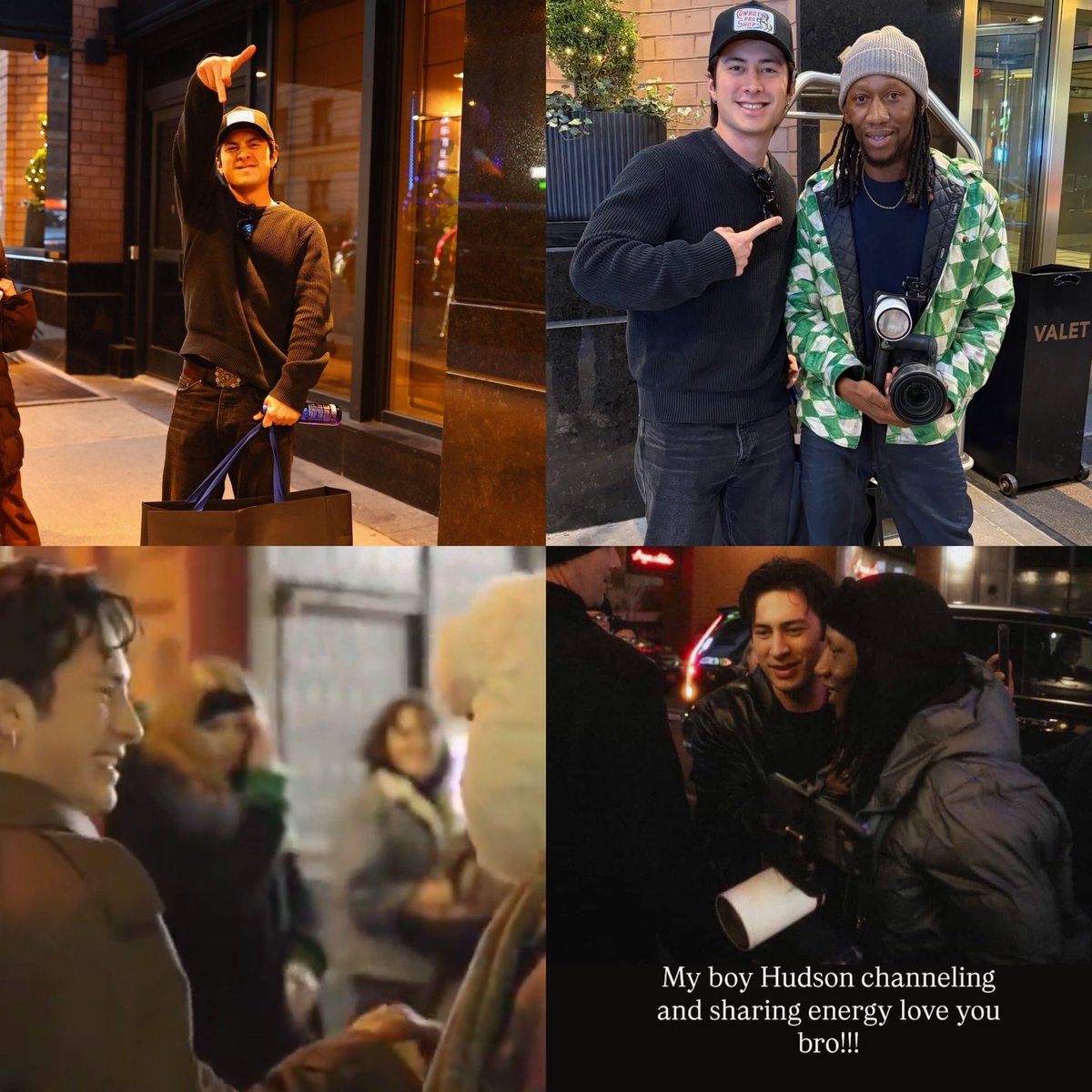 iixmiyxz's tweet image. it’s so funny to me how 2 months ago hudson got photographed by this paparazzi, then took a picture WITH him and started recognizing and greeting him and now they really are besties😭