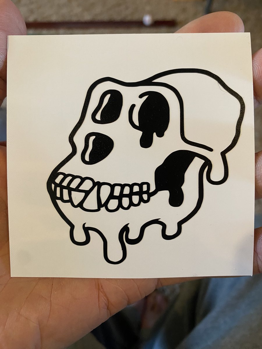 First custom sticker came out amazing! #MAYC