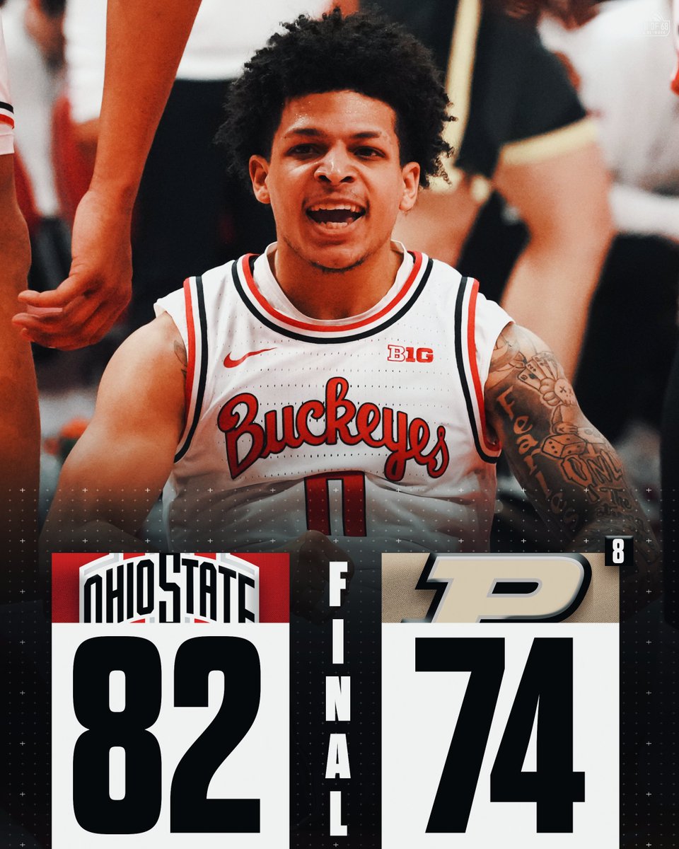 🚨 BUCKEYES GET A MASSIVE Q1 WIN 👀

<a href="/OhioStateHoops/">Ohio State Hoops</a> knocks off No. 8 Purdue 🔥