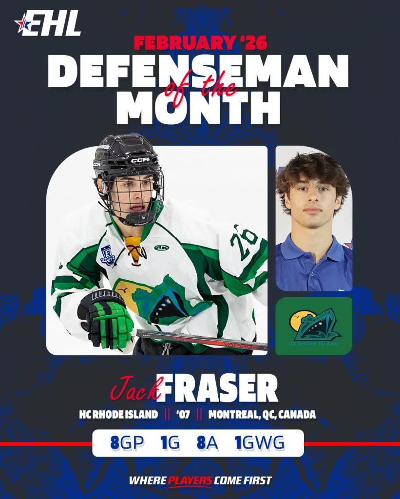 EHL_Hockey's tweet photo. February Stars of the Month

The EHL honors its top performers from the penultimate month of the regular season

Full story: https://t.co/P2QDZSCGhS

#WherePlayersComeFirst | #DevelopPromoteAdvance https://t.co/Ic5qrazSBk
