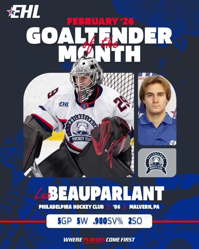 EHL_Hockey's tweet photo. February Stars of the Month

The EHL honors its top performers from the penultimate month of the regular season

Full story: https://t.co/P2QDZSCGhS

#WherePlayersComeFirst | #DevelopPromoteAdvance https://t.co/Ic5qrazSBk