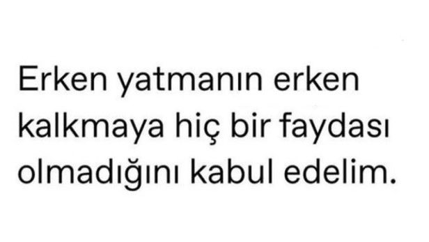 şu konuda bi anlaşalım