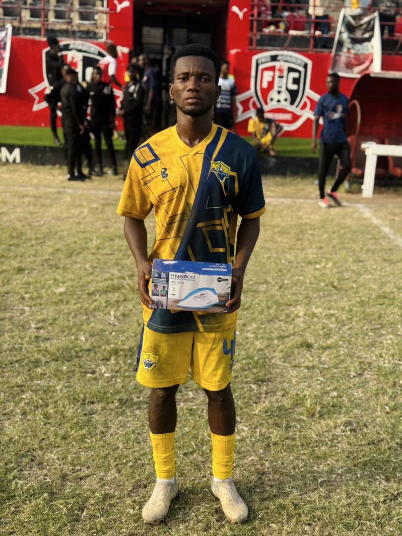 🎖| Nasco Man of the Match 🆚 UCC Youngster 

𝗔𝗹𝗲𝘅 𝗕𝗮𝗻𝘀𝗼 🌟

Electric on the wings ⚡️

🟡🔵#EFC #homeofbeautifulgame #AccessBankDOL #EbonyUCC