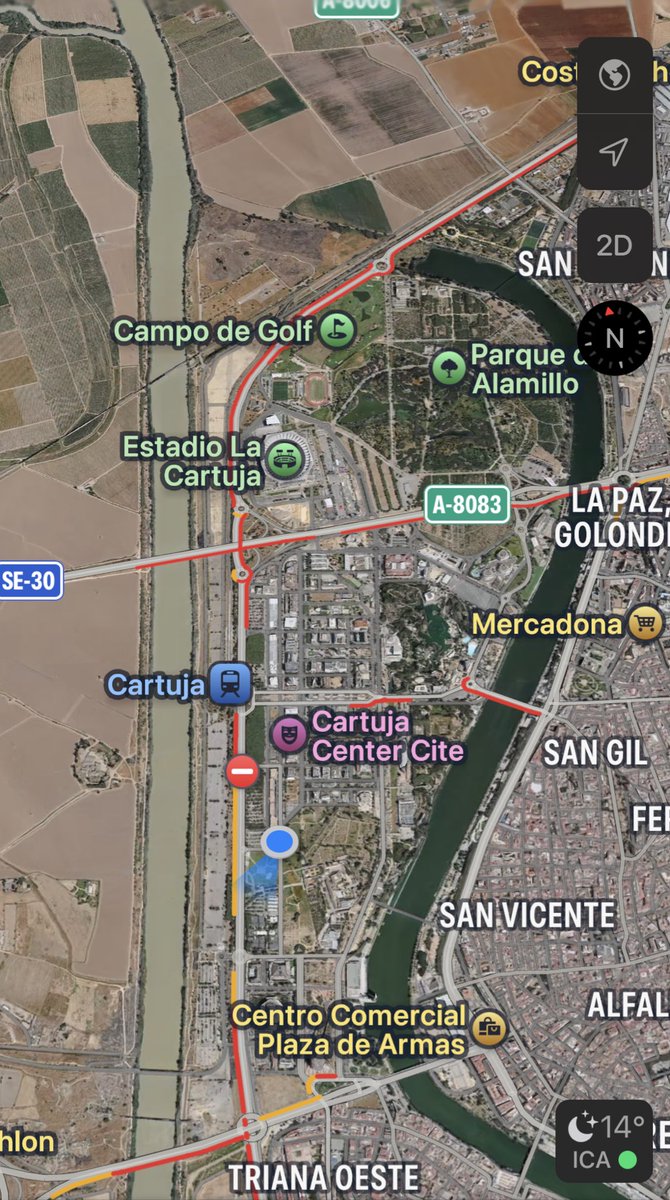 🚌💨💨 1 hora y 40 min. en recorrer los 2 km que separan el Estadio de la Cartuja y la Torre Pelli en el el C2. 

Fantástico trabajo del Área de Movilidad del <a href="/Ayto_Sevilla/">Ayuntamiento de Sevilla</a> un partido más y de todos los efectos que están aquí trabajando a destajo <a href="/AlvaroPimentelS/">Álvaro Pimentel Siles 🇪🇸</a> ¡ENHORABUENA! 👏🏻