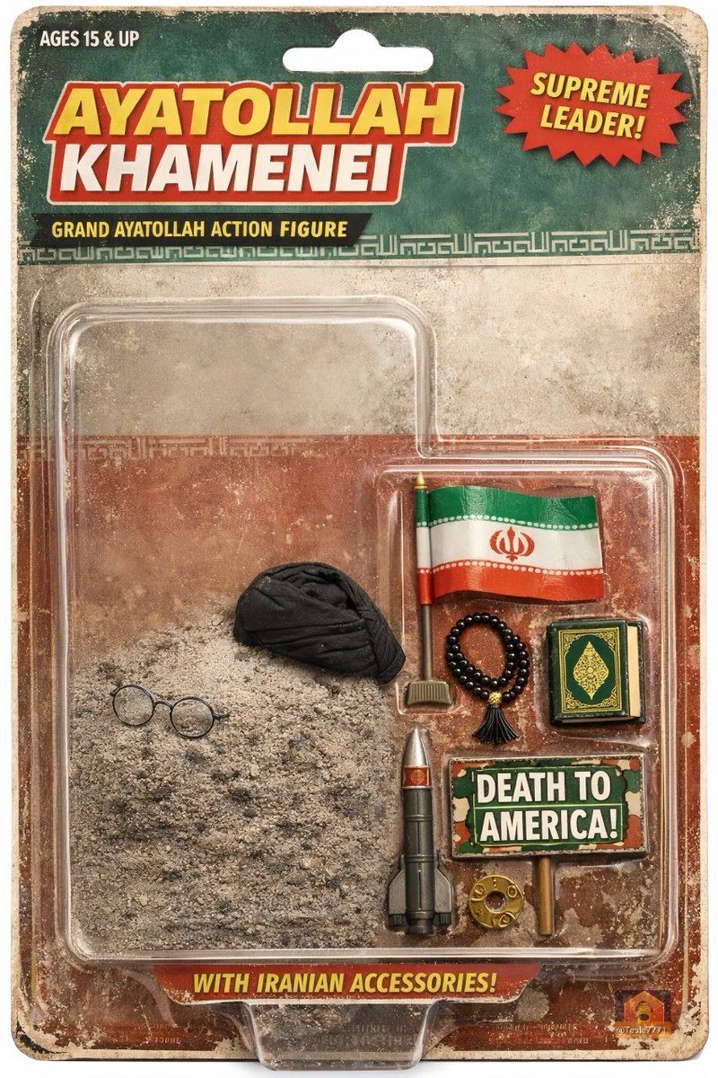 Supreme leader Khamenei
Action figure 👀💥