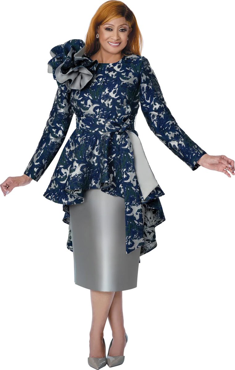 DivasDenFashion's tweet image. Dorinda Clark 310192 Navy Blue Jacquard Skirt Suit 
divasdenfashion.com/products/dorin… 

#DivasDenFashion #silver #jacquard #ruffleshoulder #cogicfashions  #RoseCollection #DCC #funeralfashion #highlow #DCCRoseCollection #springFashion #dcc310192 #cogicgrand #beautifulcurves #curvygirlsrock