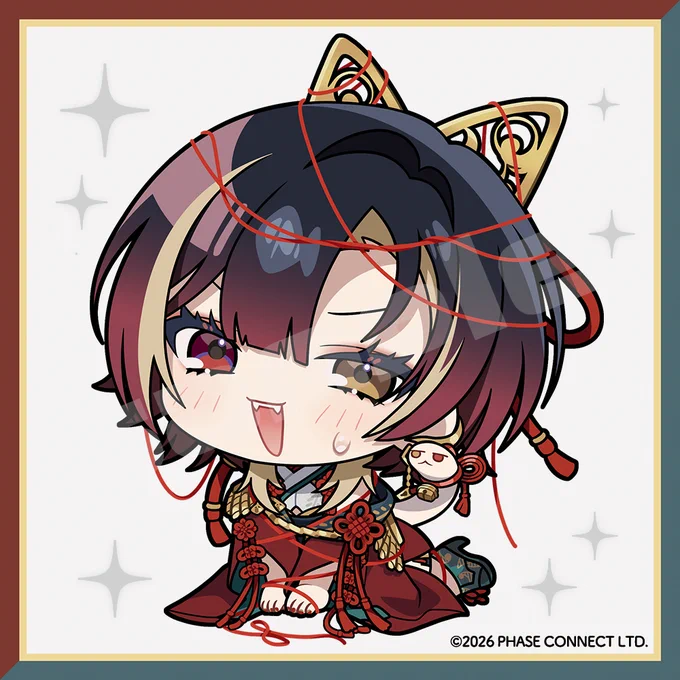 【お仕事】 PhaseConnectJP所属、巫ロキ様の誕生日グッズ(ミニキャラ)を担当させて頂きました よろしくおねがいいたします! #巫ロキ #PhaseConnectJP