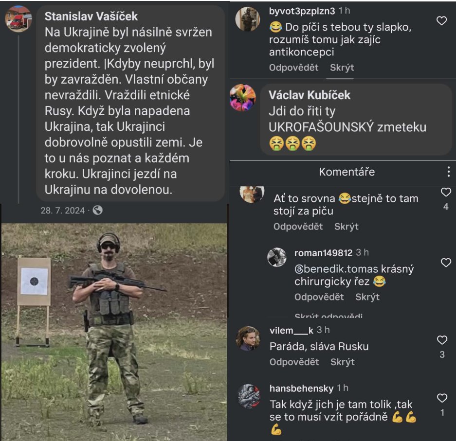 Sdílel jsem video vybombardovaných měst na UA. Přišly mi desítky urážek, stovky dezinformací o fašismu na Ua a údajných zločinech 2014 a plno vychvalování chování Ruska. Něco byly fake profily, ale někteří skuteční. Co hůř - skuteční lidé se zbraněmi razící Ligalibe, či pracující