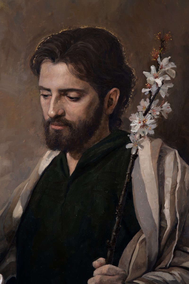 Hoy, 1 de marzo, comienza el mes dedicado a San José.   

San José es el santo que más veces he pintado.