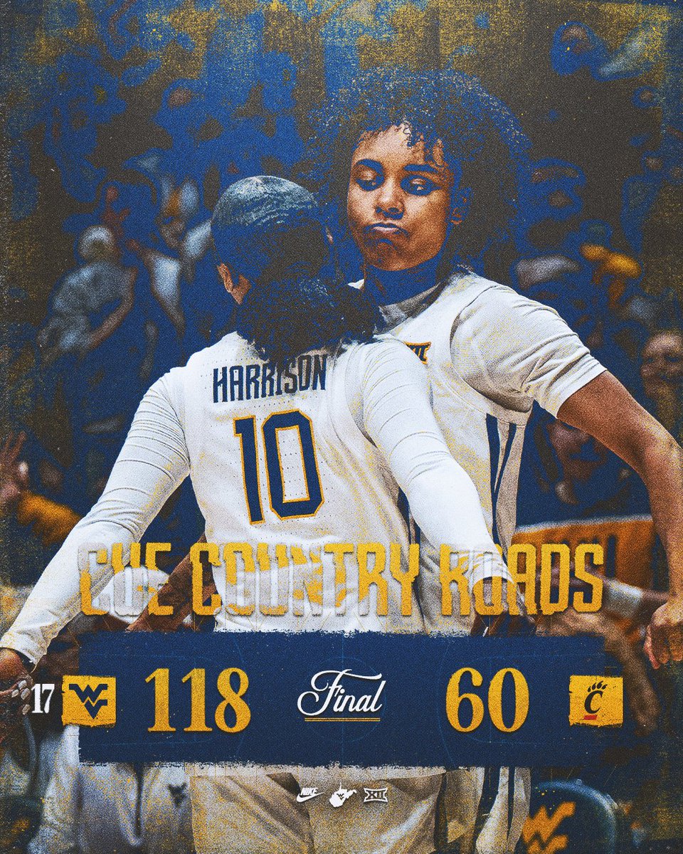 WVUWBB's tweet photo. 🎶 CUE COUNTRY ROADS!!! https://t.co/ov8g4EjdB1