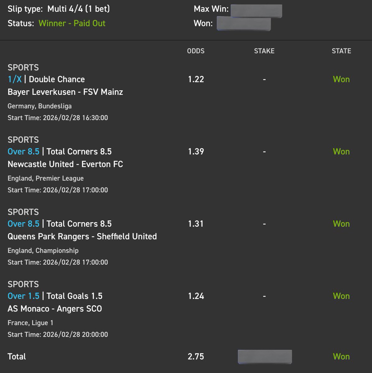 CornerGuru_'s tweet photo. BOooOM✅ Bet Won💰

🥳 Congrats If You Followed❕ https://t.co/tO9H6DULUN