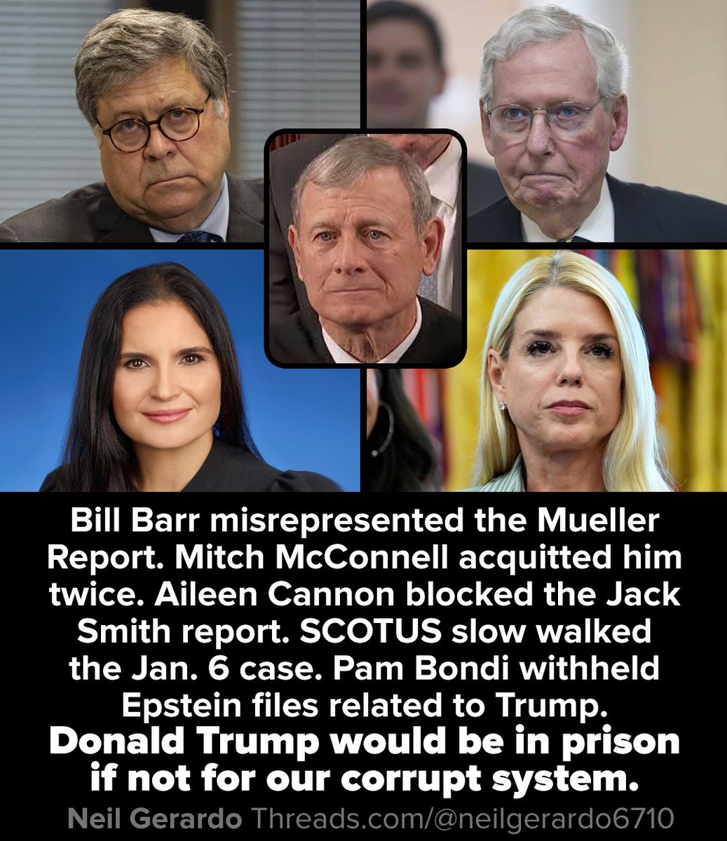 That's a fact - Donald Trump would be in prison if not for our corrupt system.

#TrumpCrimeFamily