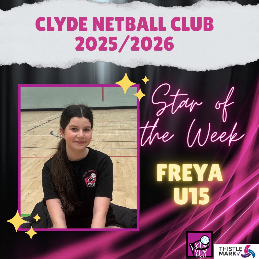 A double dose of ⭐️’s of the week 👏🏻

22nd Feb
U11 - Zara McGregor
U13 - Anna Brown
U15 - Freya Ross