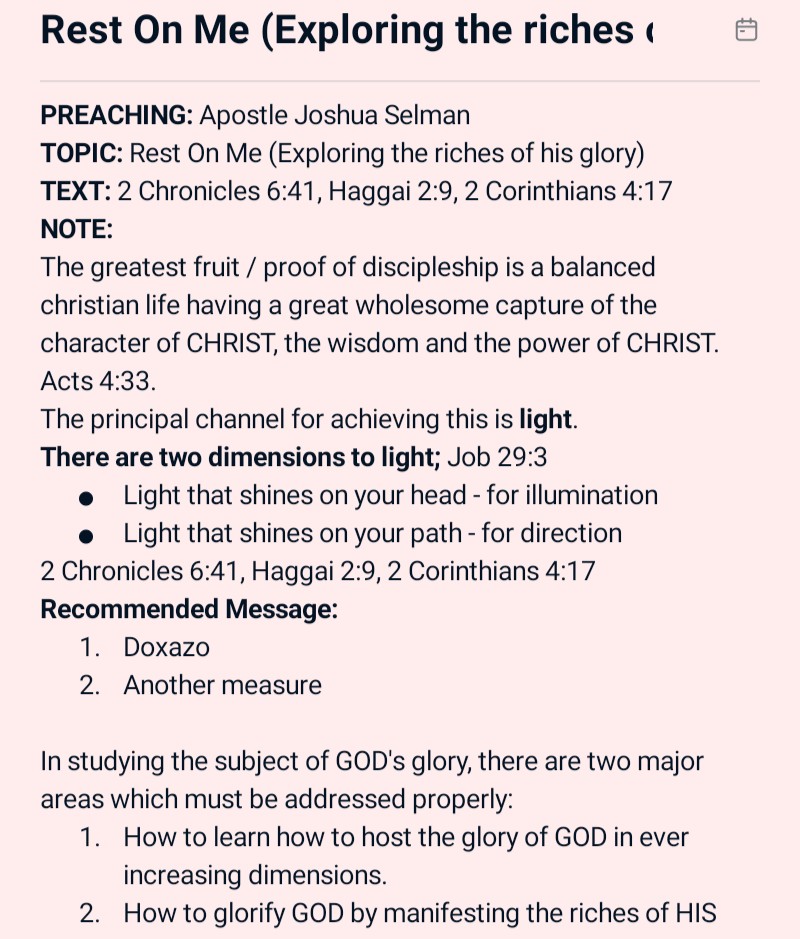 estherannuduma's tweet photo. Rest On Me (Exploring the riches of his glory) by Apostle Joshua Selman 
March 1st 2026 https://t.co/BuOmvZFyGC