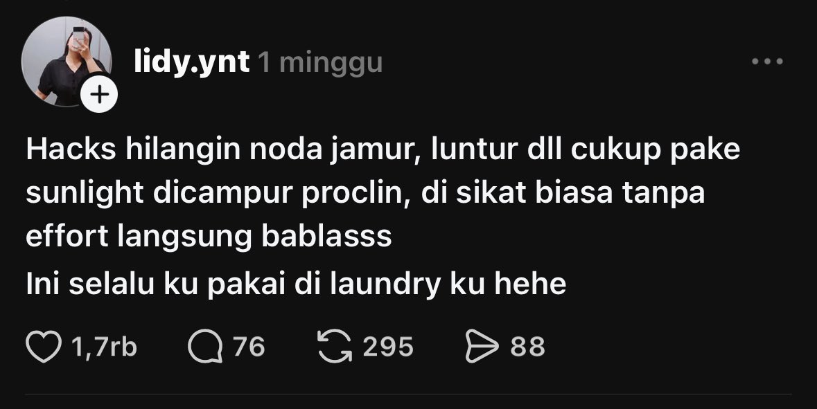 MBA LO BAIK BENER 🥹🫶🏻 RESEP LAUNDRY MALAH DISEBARIN. UDAH DICOBA WORKS BGT 💯