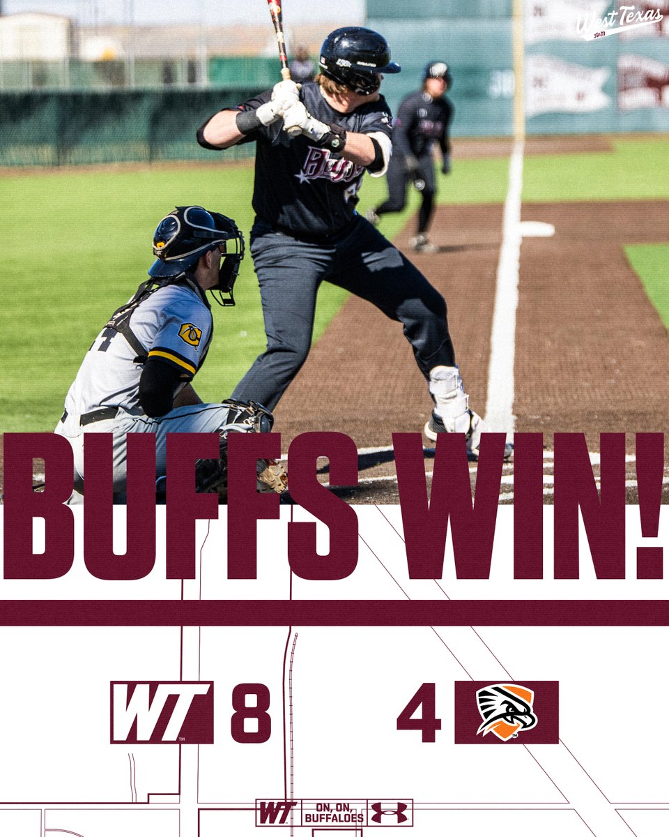 WTAMUBaseball's tweet photo. Leaving Odessa with a 🧹

#BuffNation | #WESTisBEST https://t.co/IT0KJfaCl7