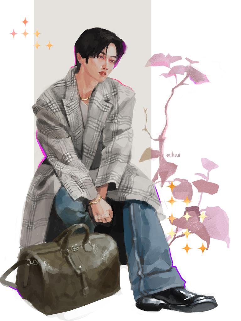 Lee Know &amp; Gucci ✧
#LeeKnow #StrayKids #Straykidsfanart