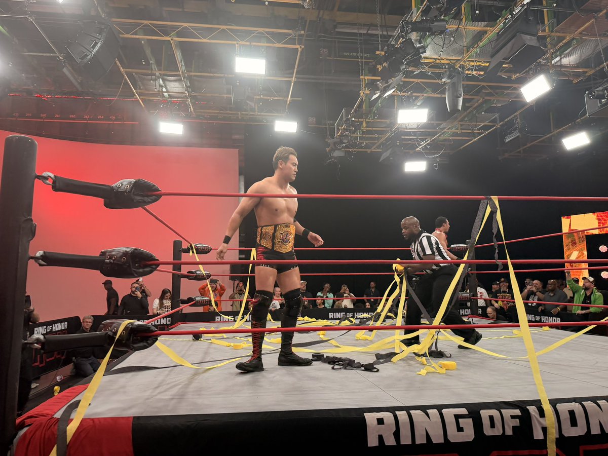 Jaycob's tweet photo. Scoop #9 Kazuchika Okada Vs AR Fox #ROH https://t.co/5jWFbJ70Gc