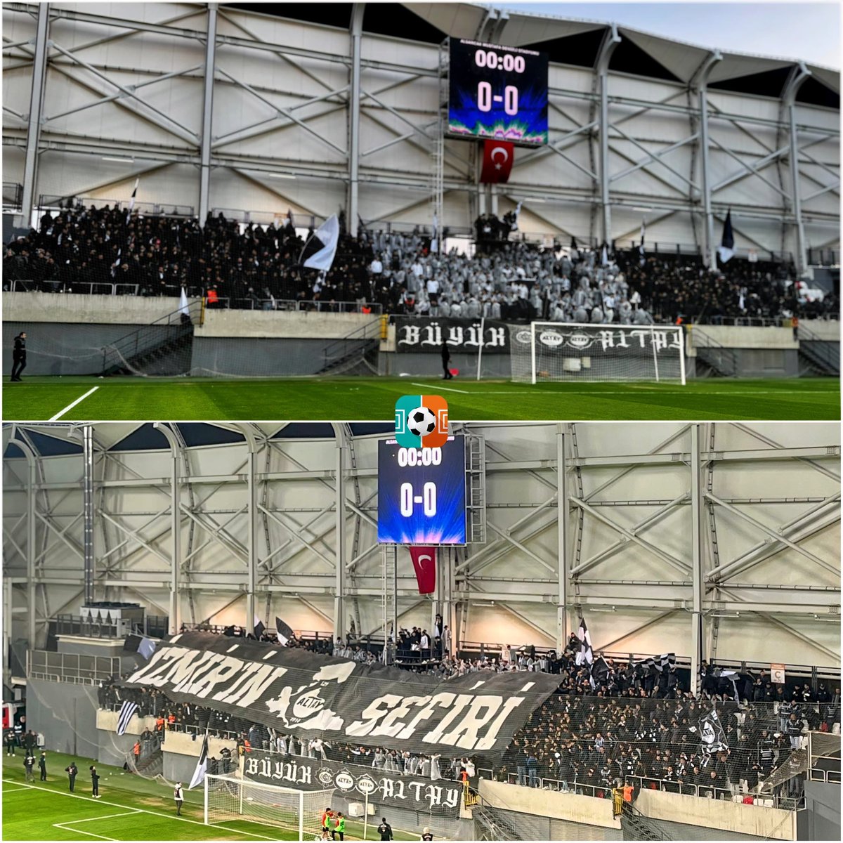 AltLiglerTR's tweet photo. İZMİR’İN SEFİRİ ⚫⚪

Karşıyaka deplasmanında Altay tribünleri 🔥 https://t.co/daZnqoVkje