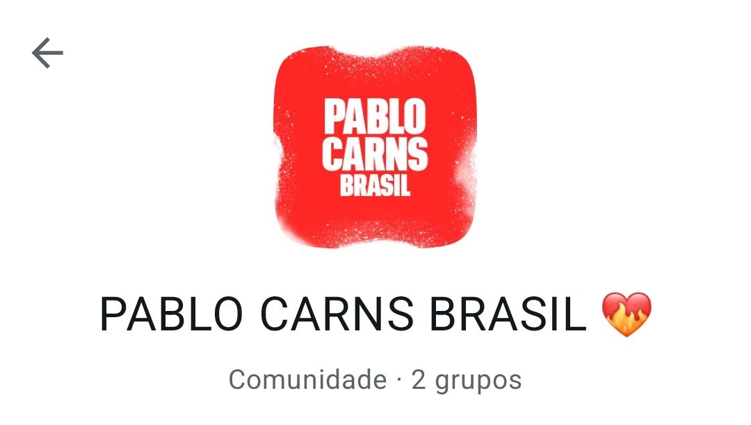 PabloCarnsBR_'s tweet photo. Venha fazer parte do nosso grupo oficial no WhatsApp! ❤️‍🔥✨️

Todxs são muito bem-vindxs 🫶🏻 

🔗:https://t.co/zNQ97RFAon

#pablocarns #PCBR https://t.co/5XZkEGbzi5