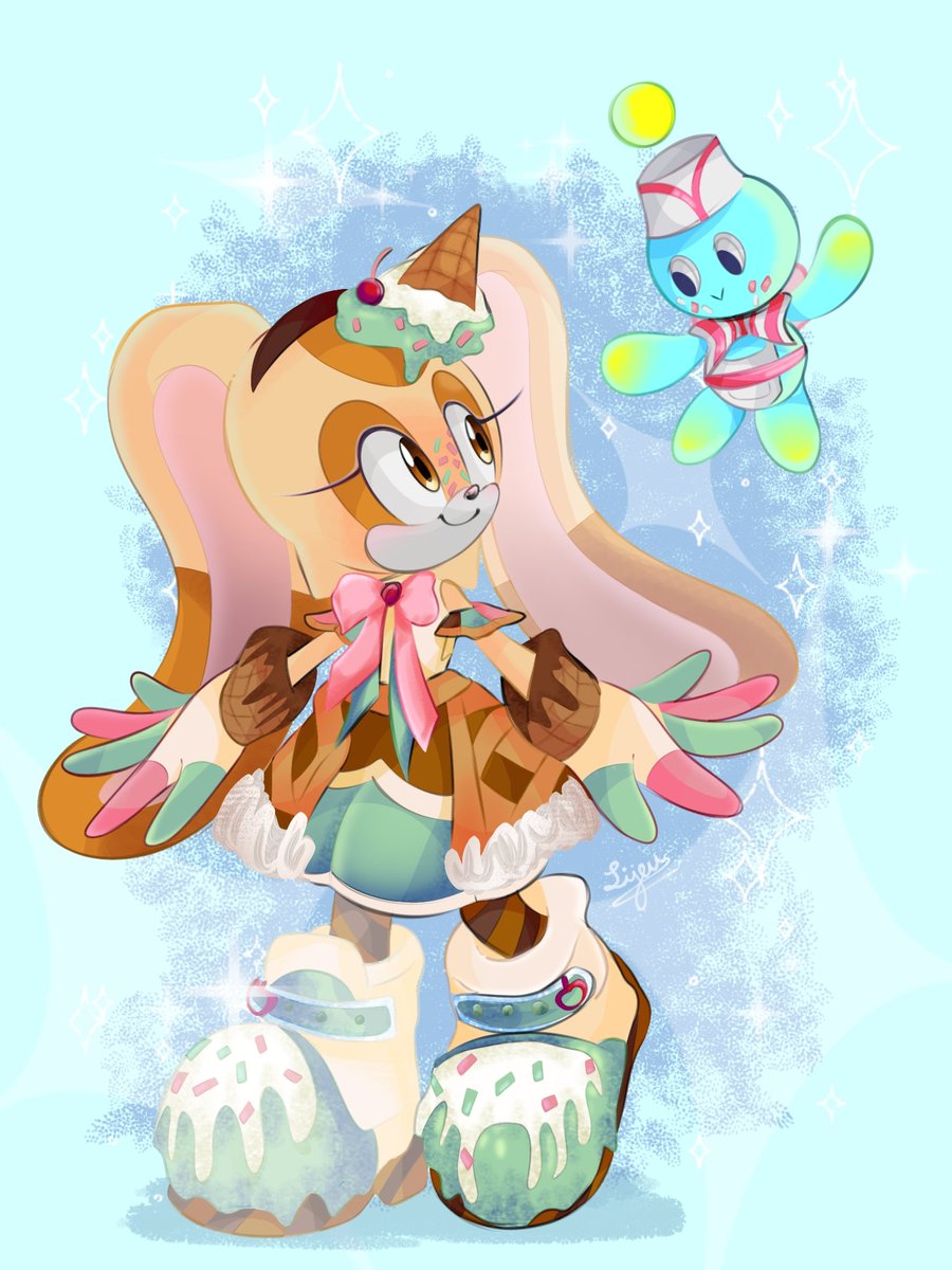 Ice cream!! 🍦💖

#SonicTheHedgehog #sonicfanart #digitalart  #digitalartwork
