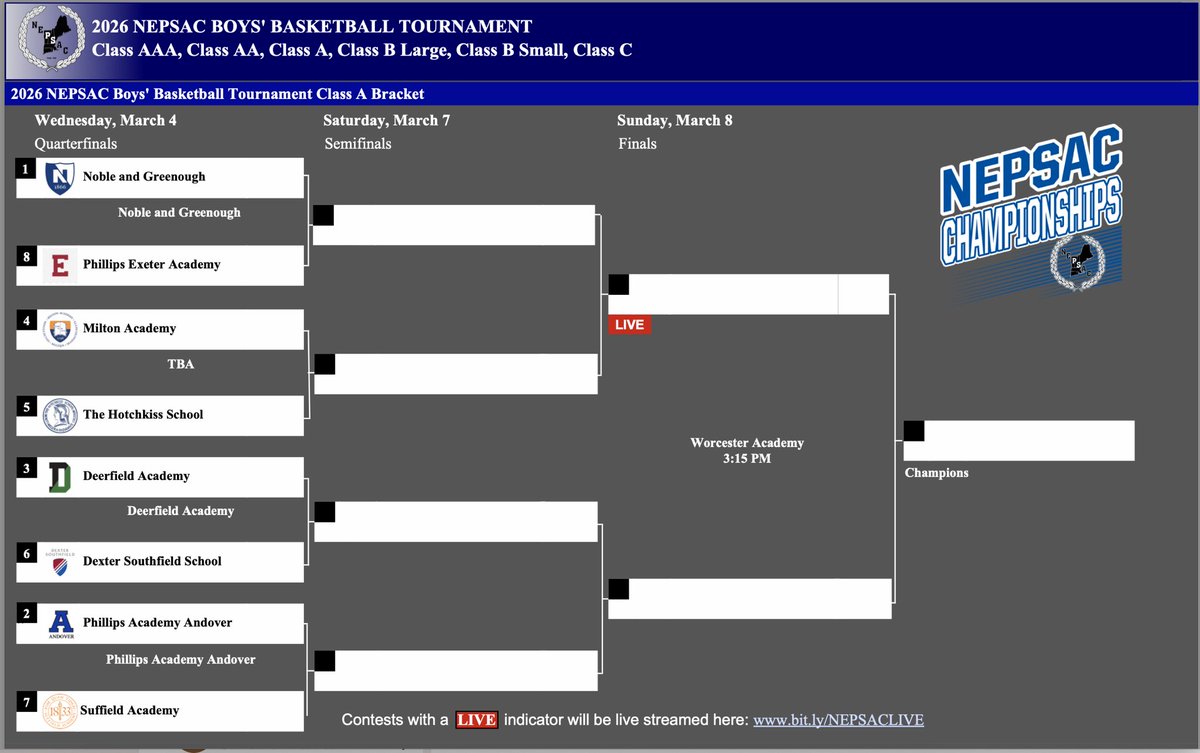 DeerfieldHoops's tweet photo. We’re in! For the first time in school history, we’re heading to the NEPSAC Class A Tournament. The journey continues and we’re ready to keep going! #GoBigGreen https://t.co/CKuwZ0bBK7
