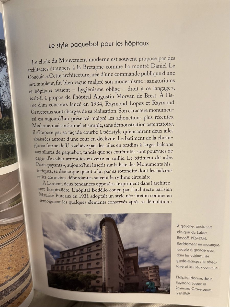 Genevieve_Hery's tweet image. Ce livre est une trouvaille !
Beaucoup de bâtiments identifiés à Brest … à commencer par l’Hôpital Morvan #ArtDéco #Bretagne