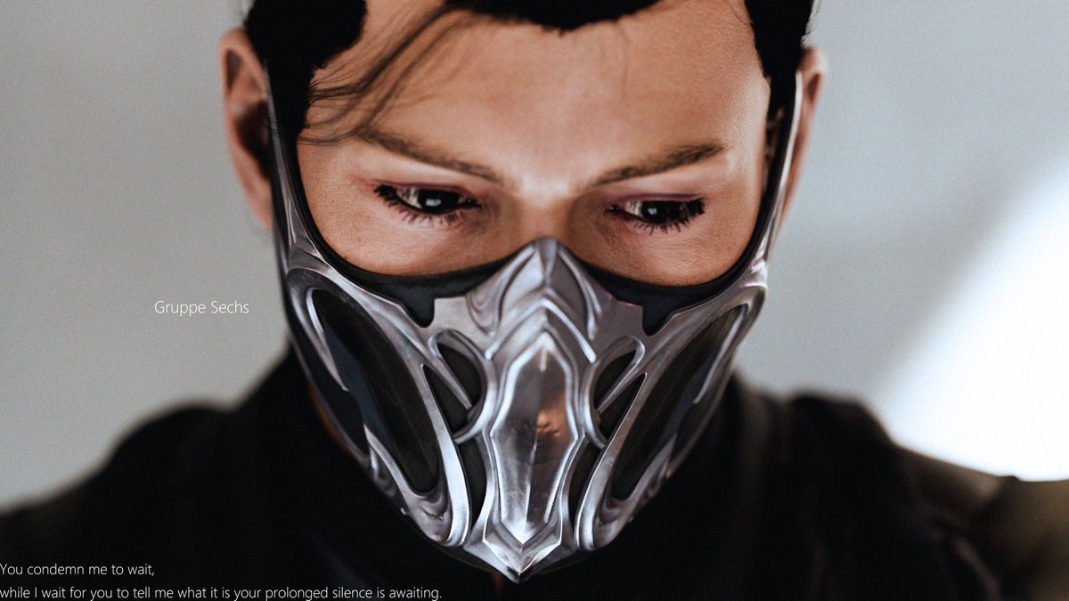 GRUPPESECHS_'s tweet image. You condemn me to wait, 
while I wait for you to tell me what it is your prolonged silence is awaiting.
#BiHan #SubZero #MK1