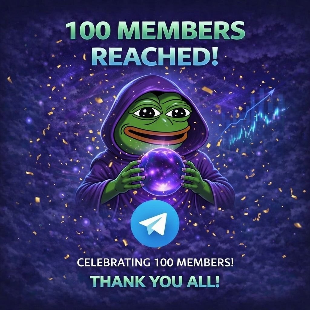 Pepe_0racle's tweet photo. 100 members and growing. 🐸🔮
The $PORA community is just getting started.
Be early. Be part of it.
Join us: https://t.co/7JERC7gn8p
#PORA #Solana #CryptoCommunity #HiddenGem #NextBigThing #Memecoin #Bullish #ShillMe https://t.co/FlLZomsUDd