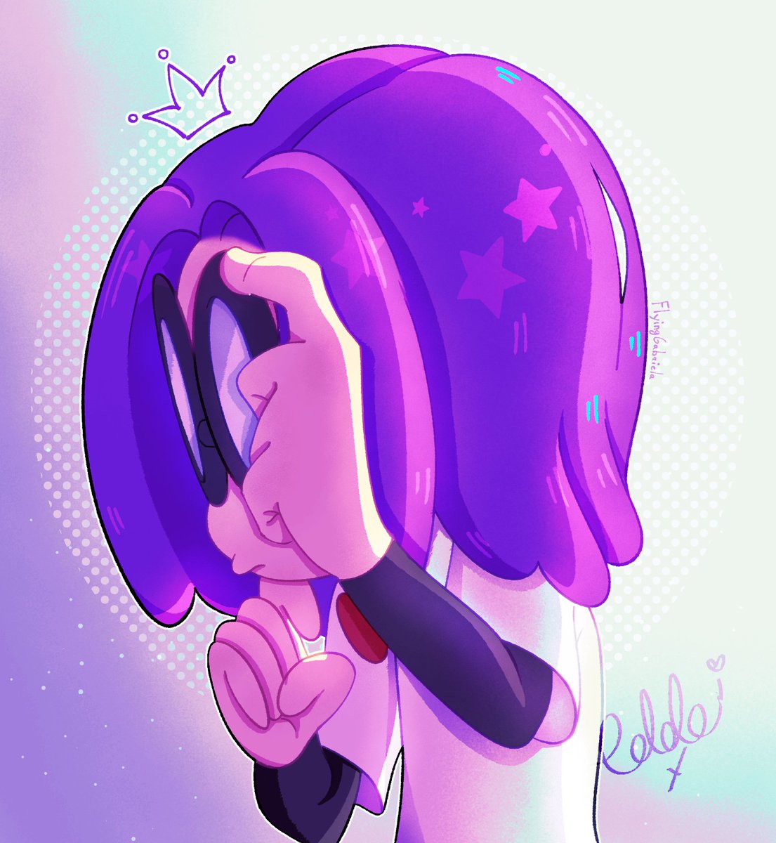 GabisGallery's tweet photo. mi princesa t amo bonnie 💜 #fnafhs #fhs https://t.co/9py2XOoEz2